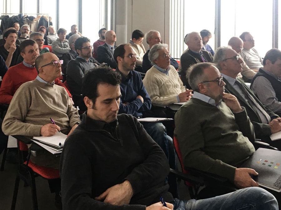 pubblico di ingegneri iscritti alla seconda giornata di formazione in materia di acustica tenuta a Venezia da Eterno Ivica