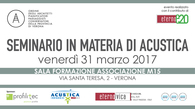 Seminario in materia di Acustica a Verona Seminario in materia di Acustica a Verona